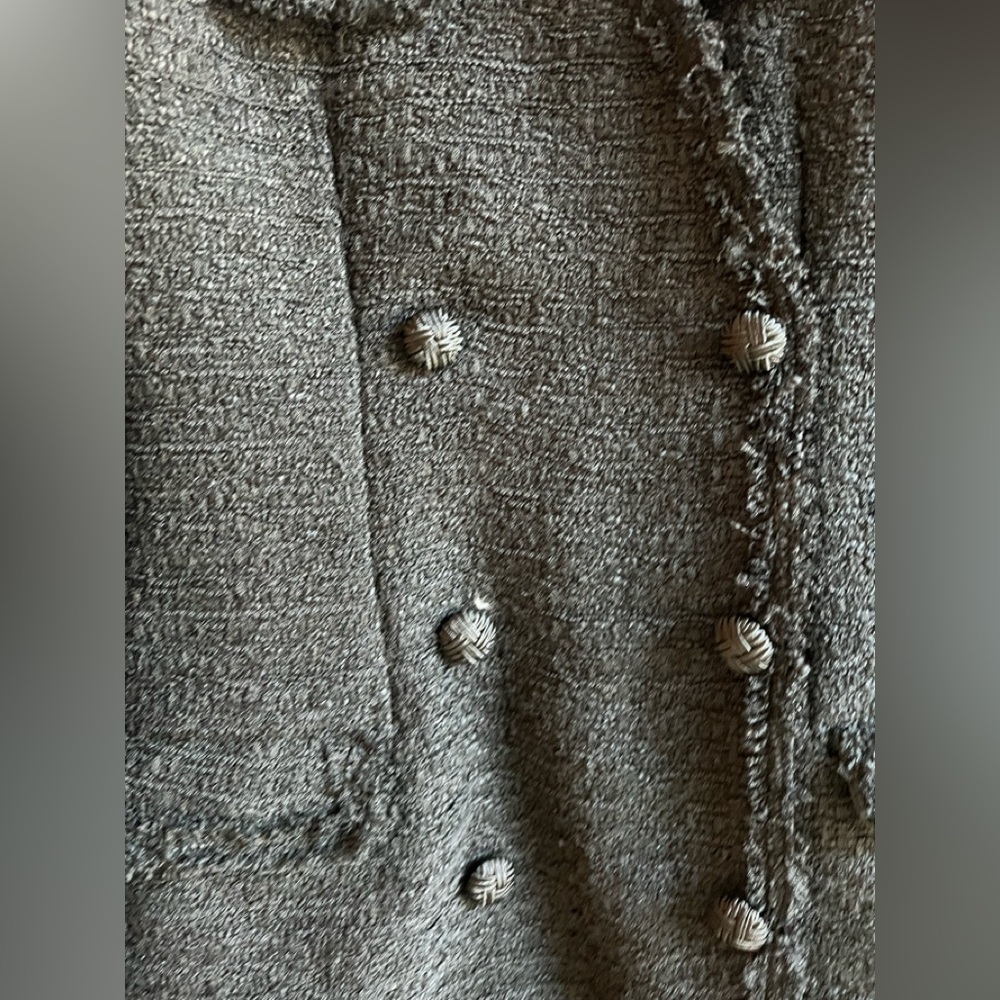 Self Portrait Black Boucle V-Neck Mini Dress - Picture 5 of 5